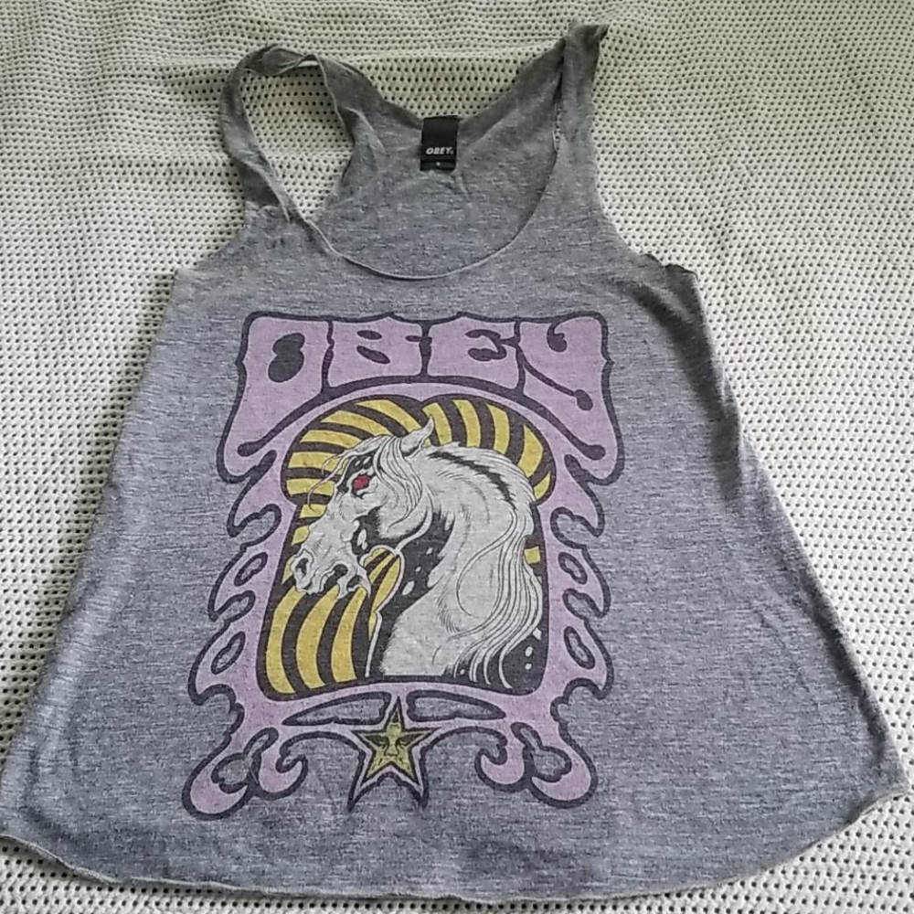 Obey tank top, muscle tee